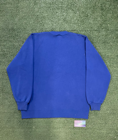 Vintage 1990s Bears embroidered blue nature crewneck