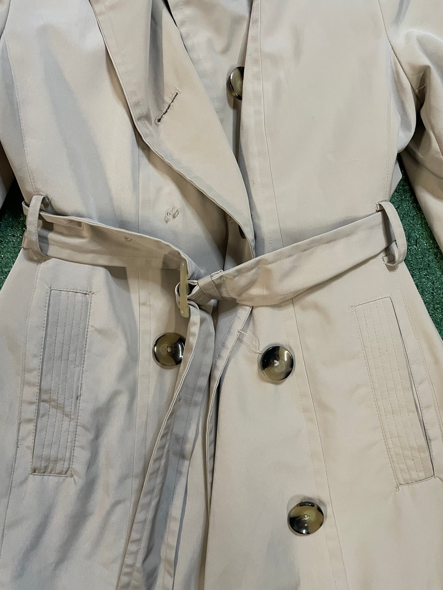 London Fog beige trench coat