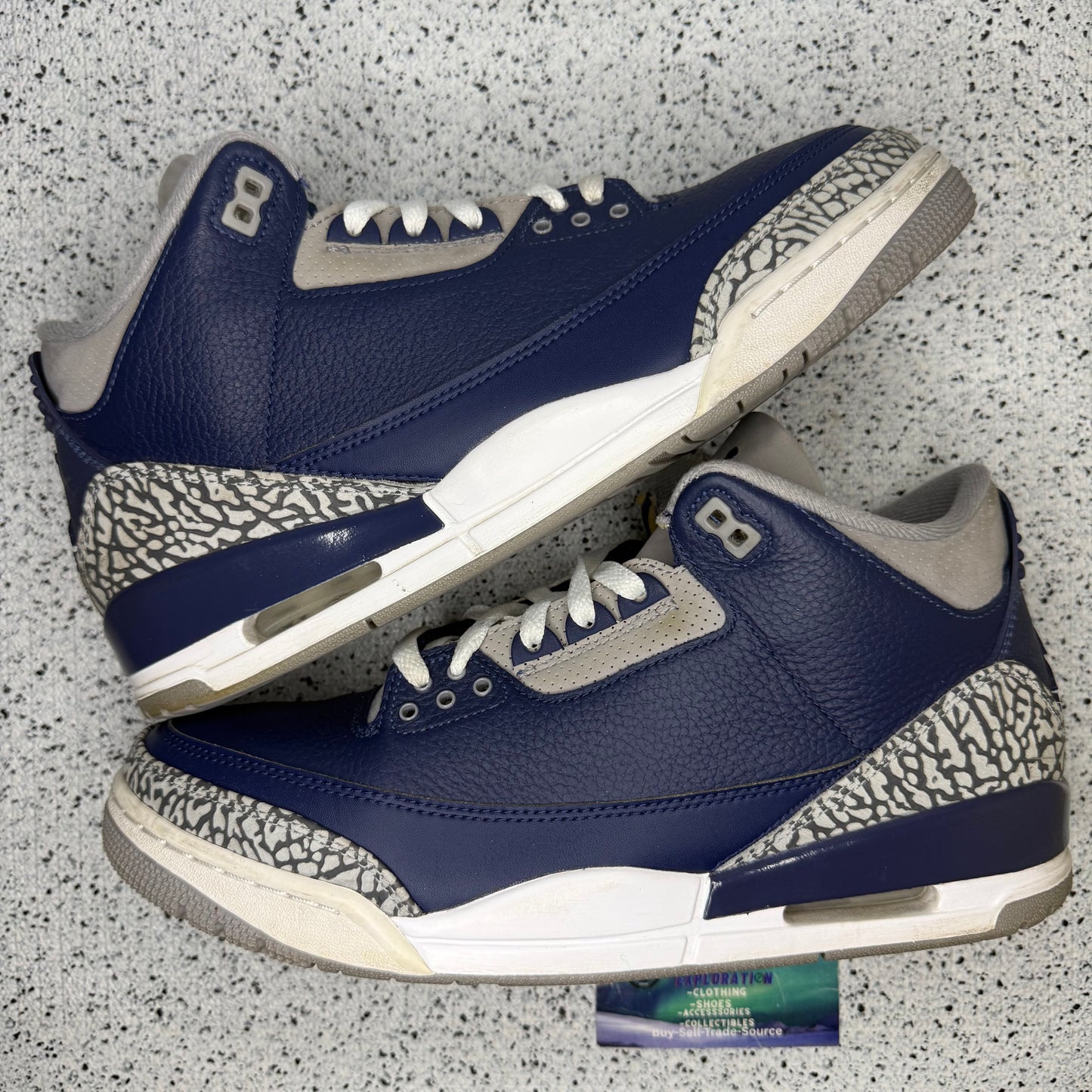 Jordan 3 Georgetown 11 Men “Preowned”