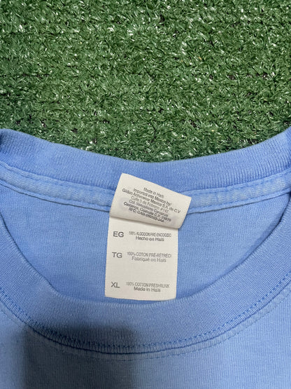 Vintage Ocean City WA blue embroidered tee