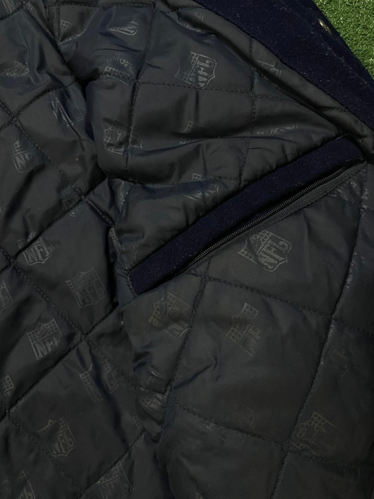 Vintage 2000s Seattle Seahawks suede & leather jacket