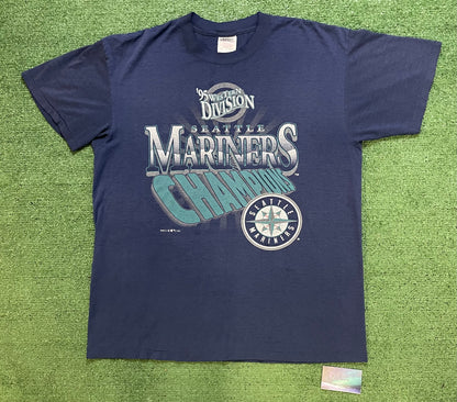 Vintage 1995 western division Seattle Mariners MLB tee