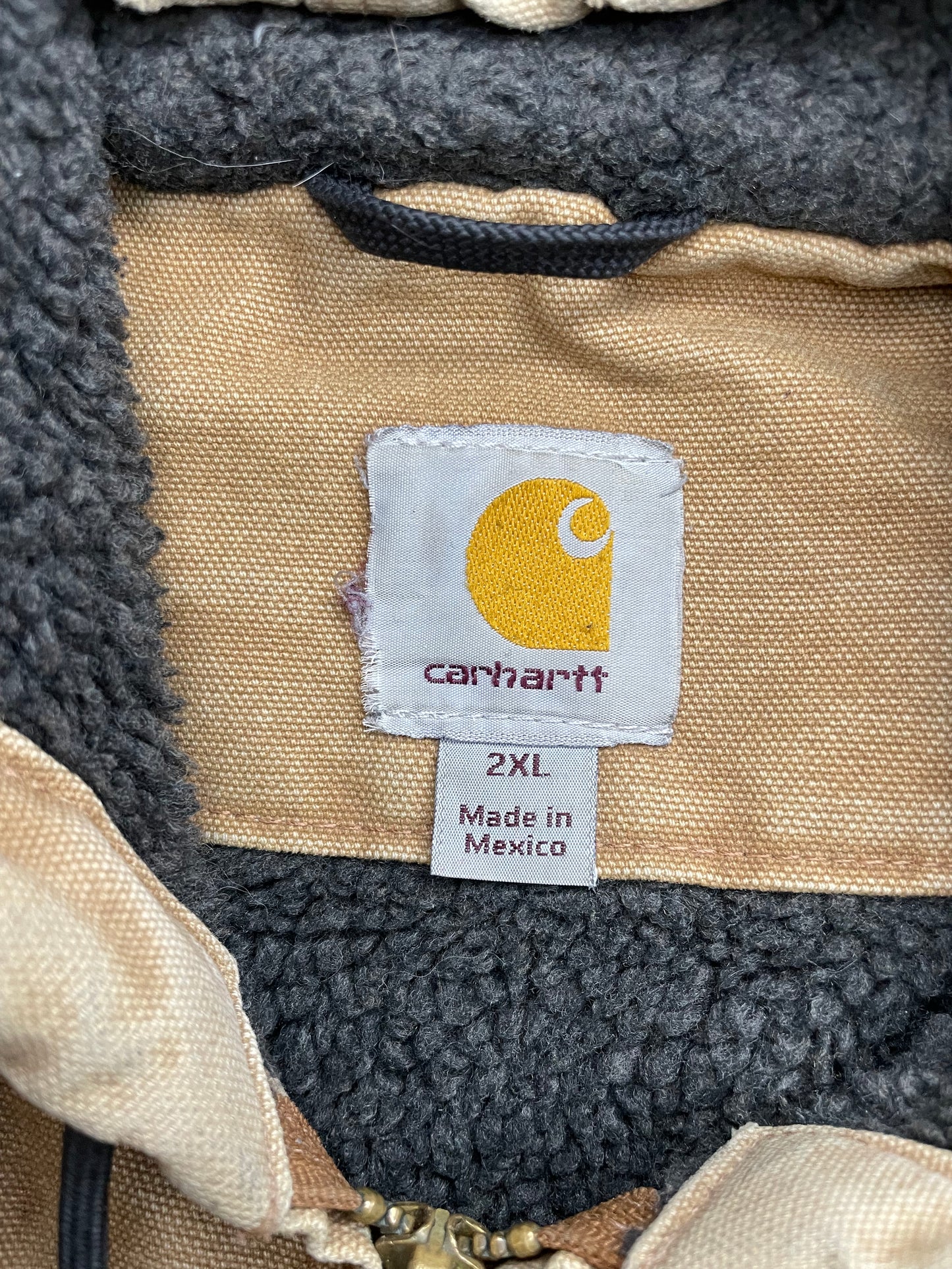 Vintage Carhartt hooded sherpa jacket