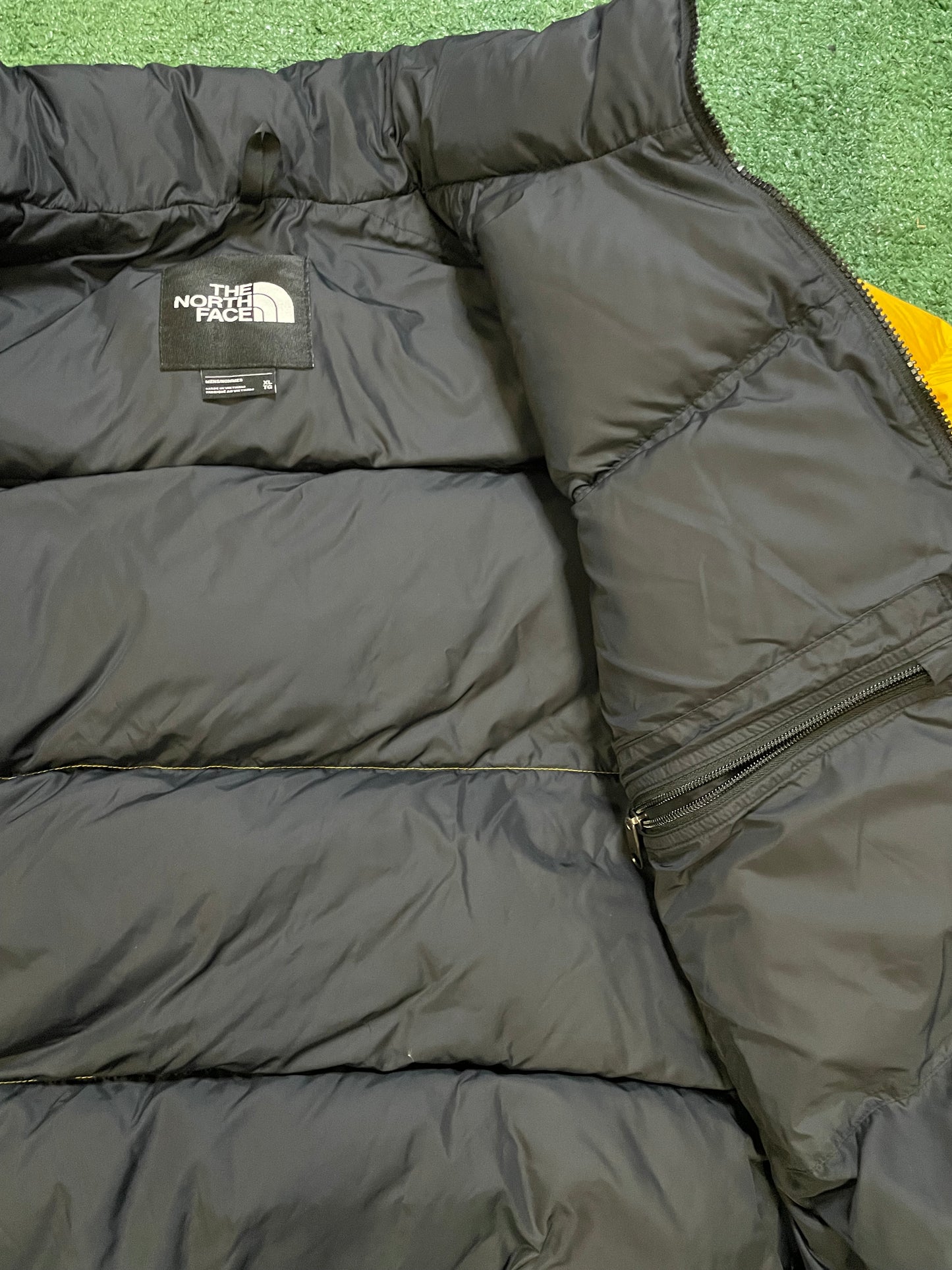 The North Face Nuptse yellow 700 jacket