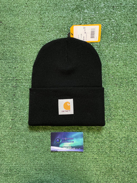 Carhartt knit cuffed black beanie