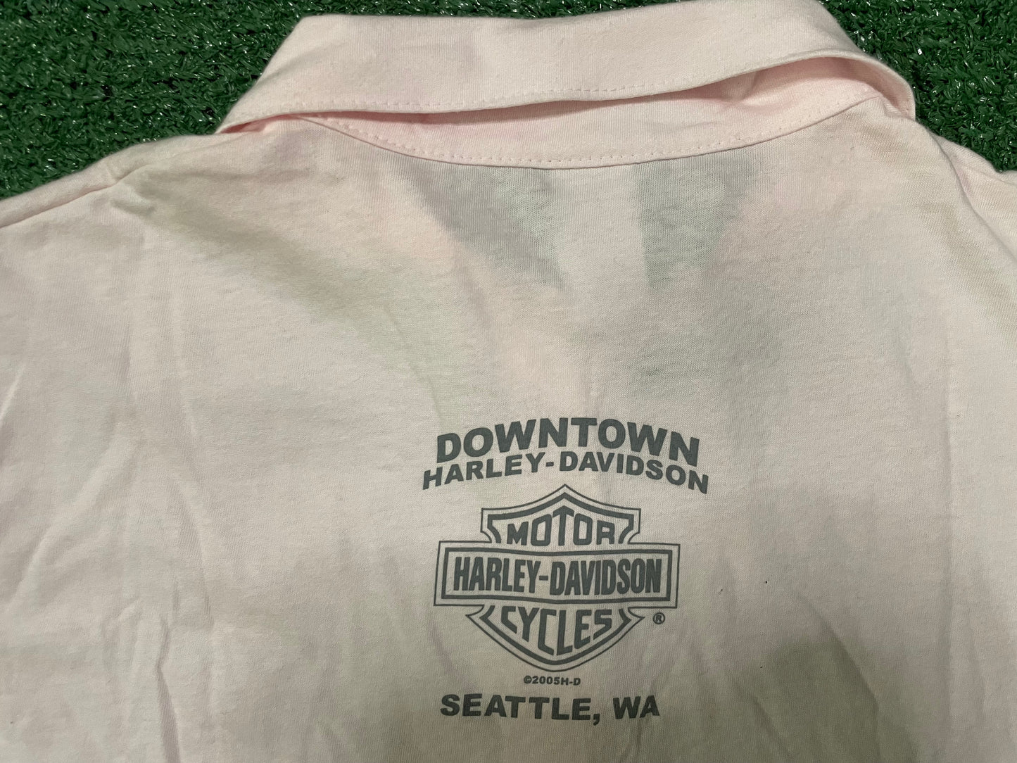 Vintage 2000s Harley Davidson Seattle Wa polo