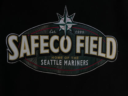 Vintage 1990s Safeco Field Home of the Seattle mariners suede and leather jacket