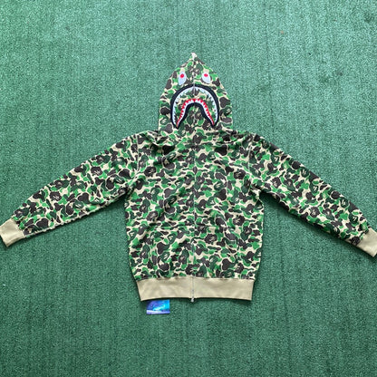 Bape ABC Camo Shark Full Zip Up Hoodie