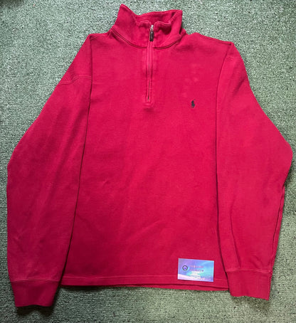 Polo Ralph Lauren red quarter zip