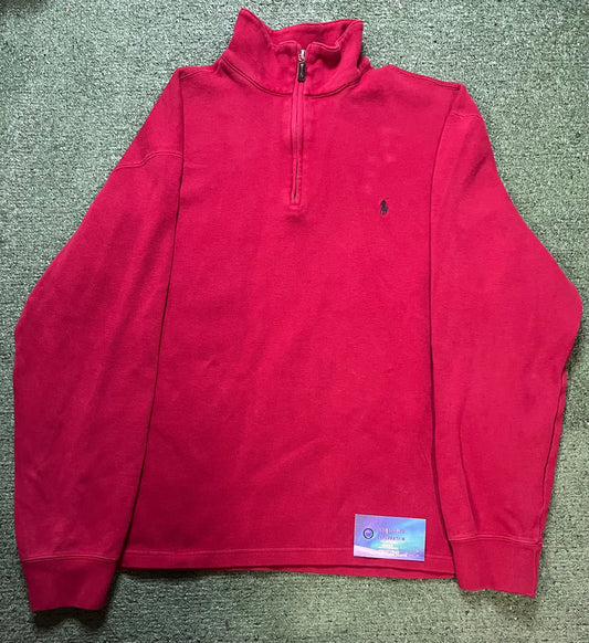 Polo Ralph Lauren red quarter zip