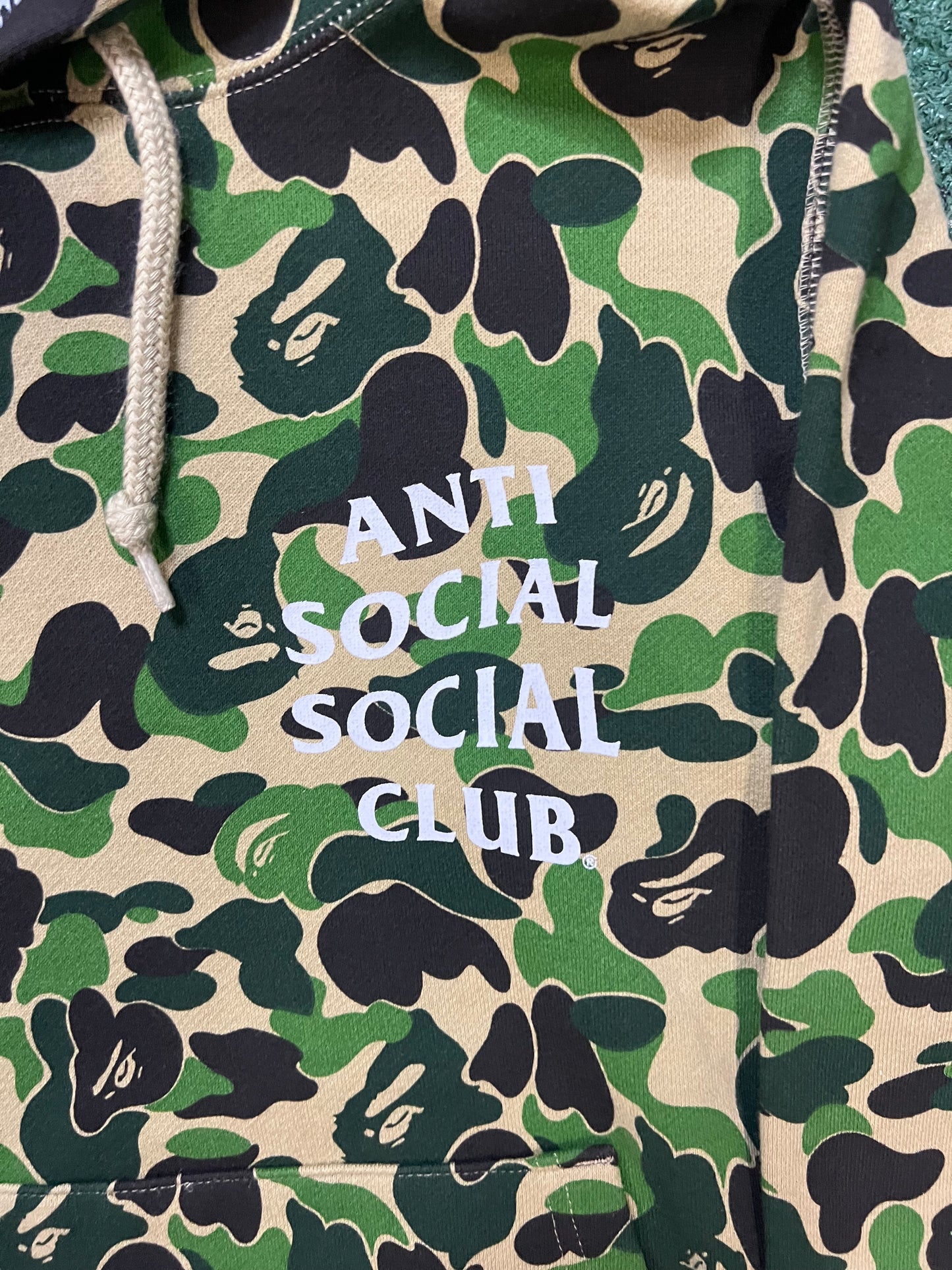 Bape X Anti social social club abc camo hoodie