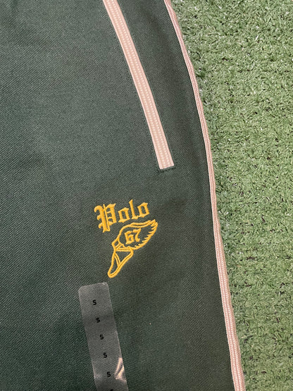 Polo Ralph Lauren green 67 embroidered track pants