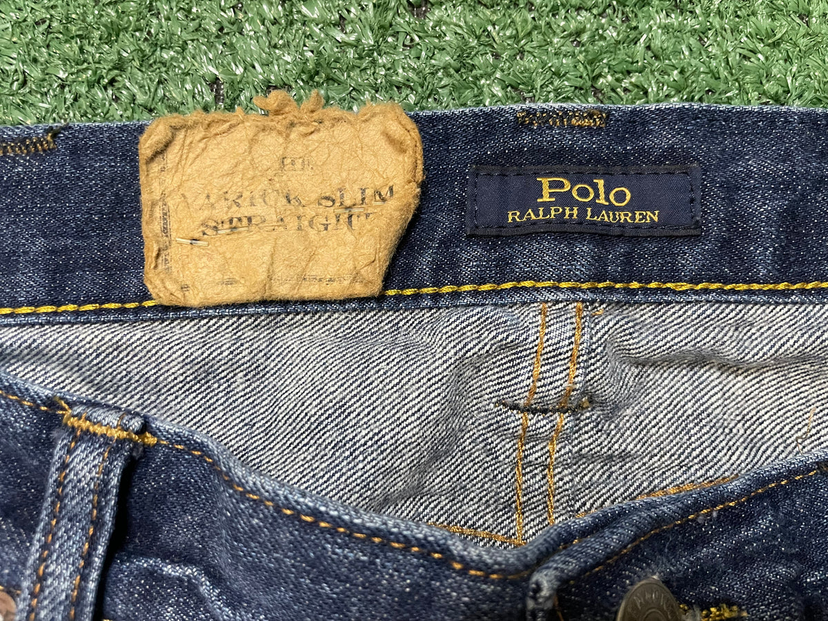 Polo Ralph Lauren striped green & yellow jeans