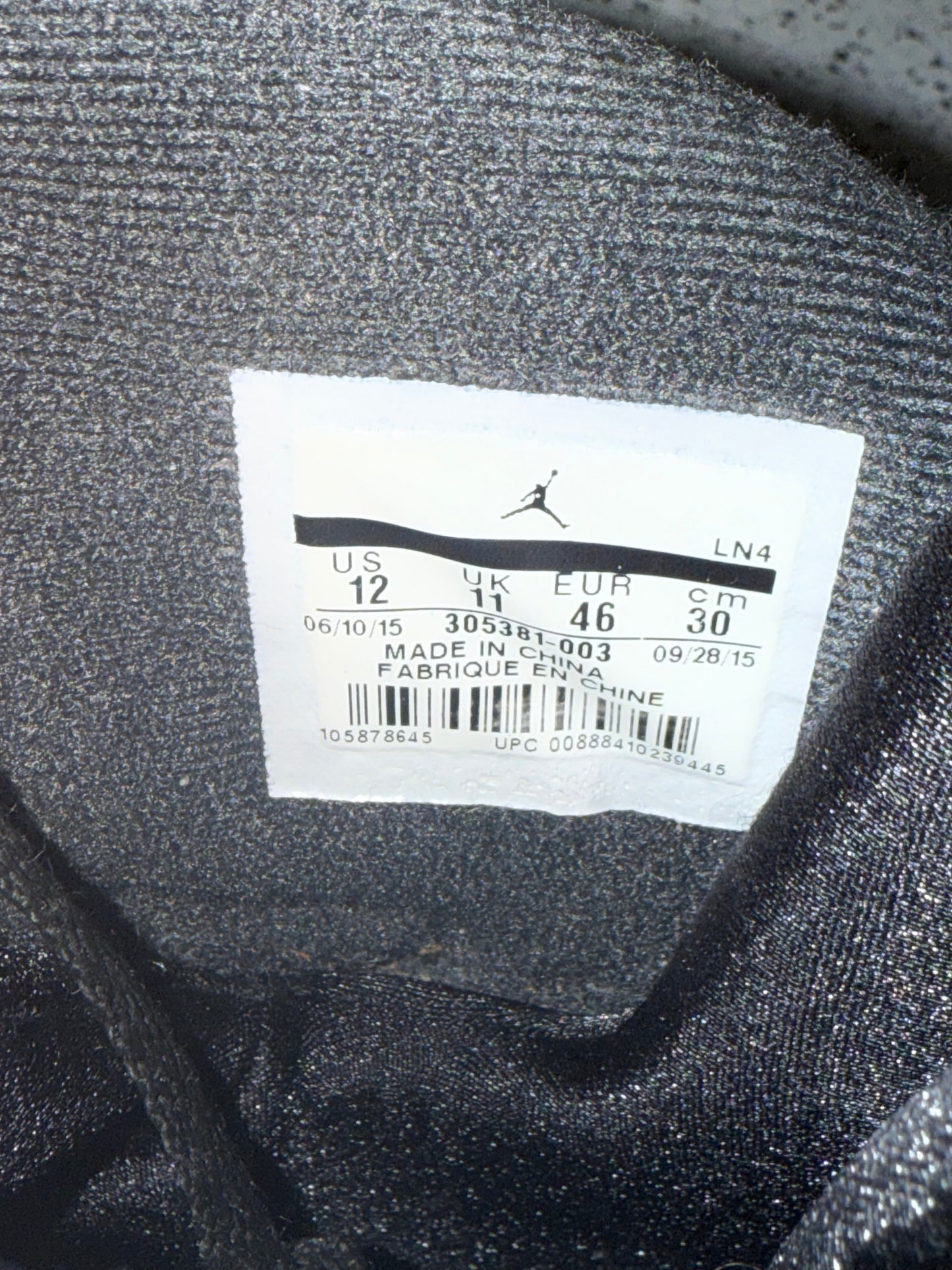 Jordan 8 Chrome 12 Men/13.5 Women “Preowned”