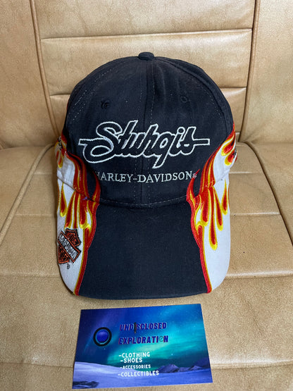 Vintage Harley Davidson Sturgis flames hat