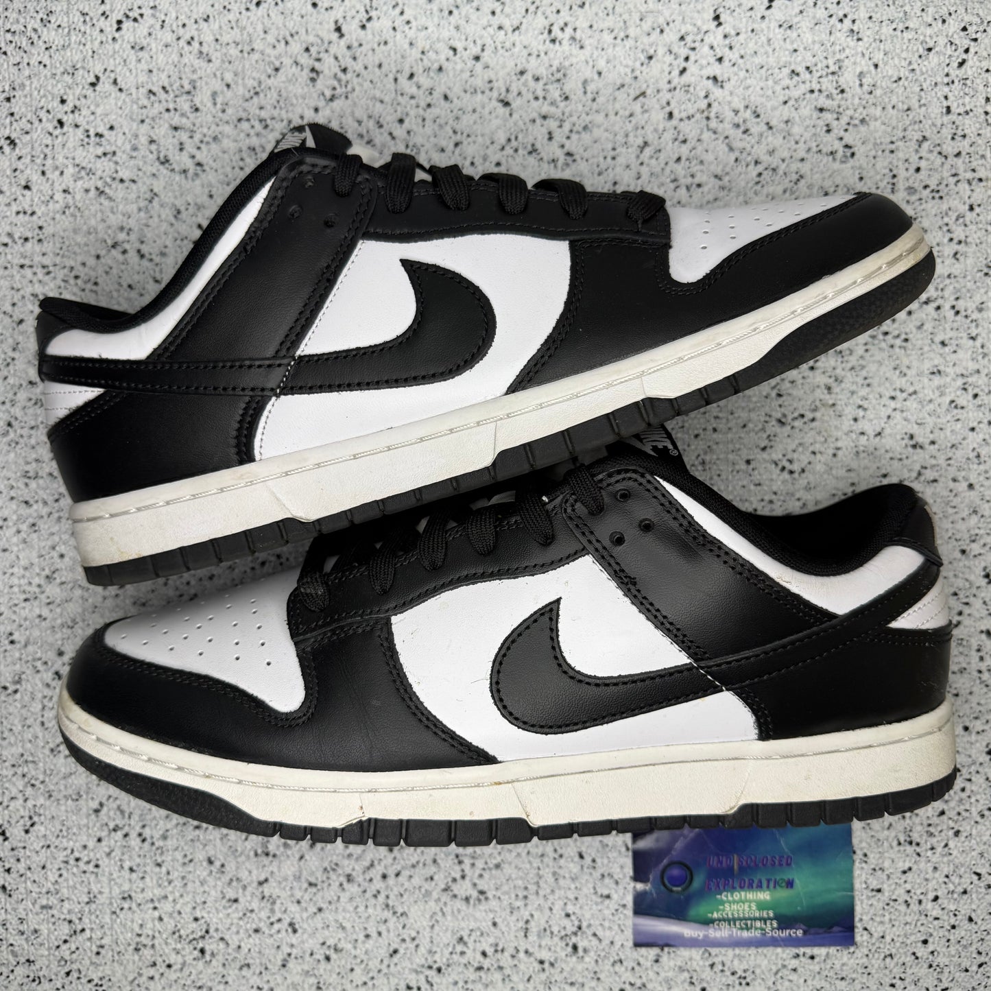 Nike Dunk Low Black White 11.5 Men “Preowned”
