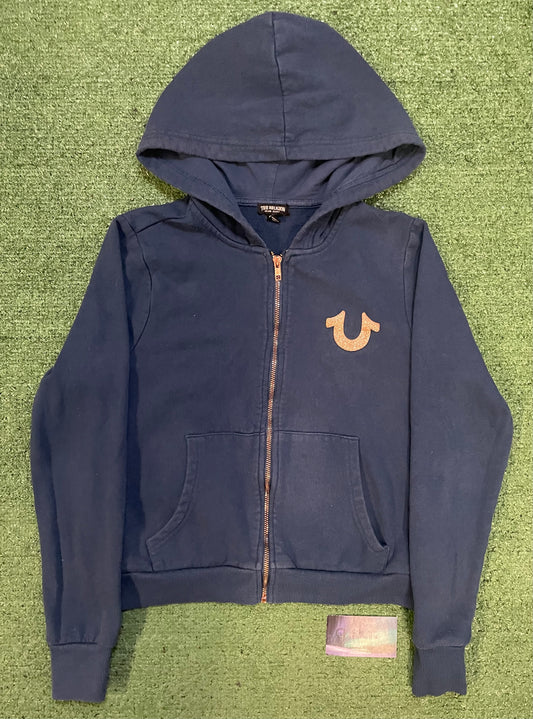 True Religion navy blue crafted with pride hoodie