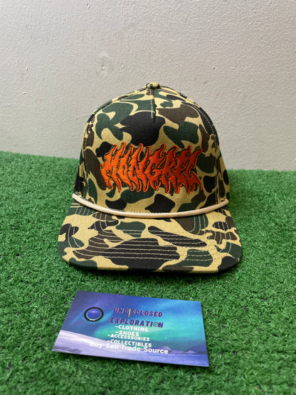Duck camo orange embroidered hat