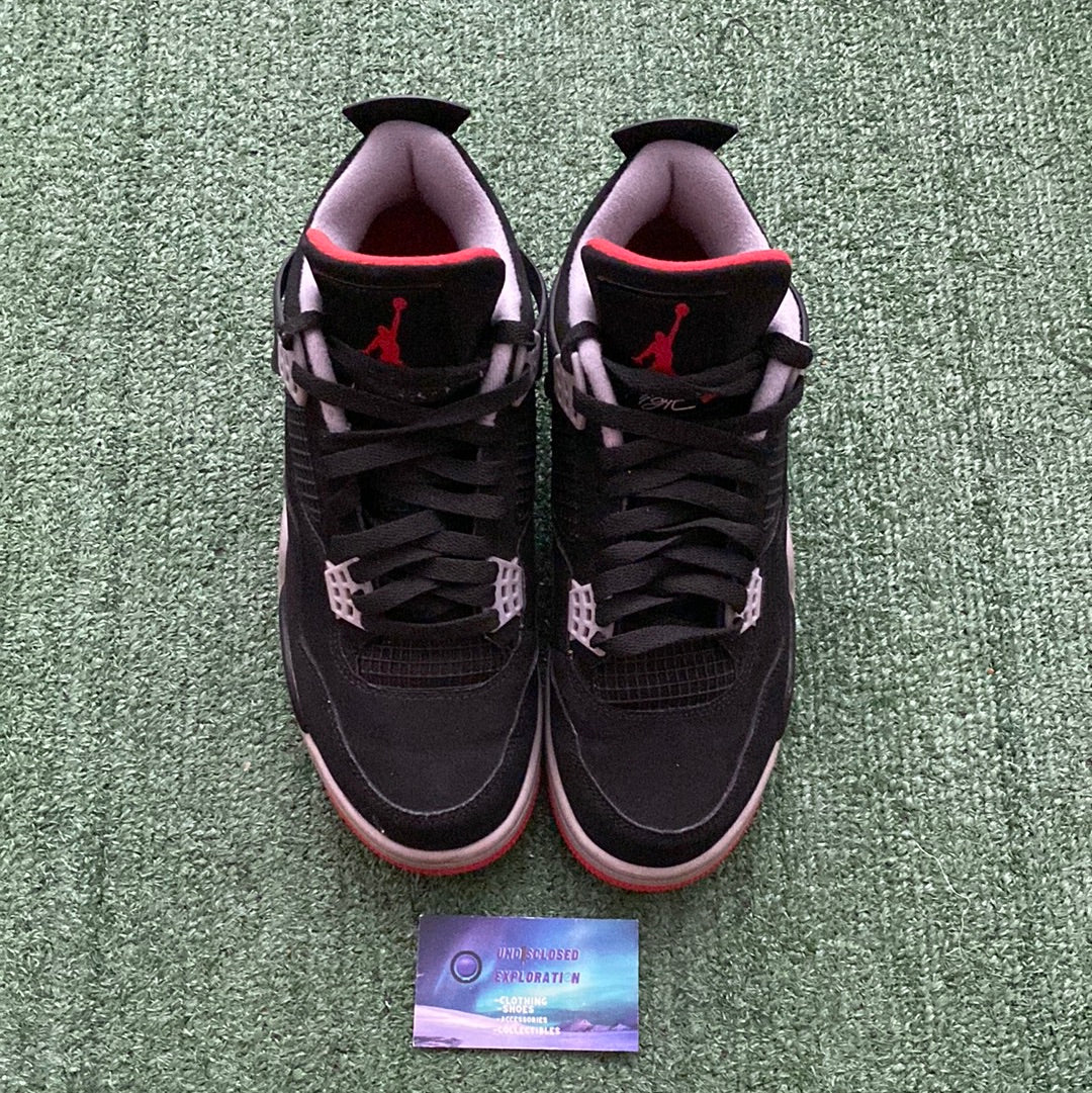 Jordan Retro 4 “Bred” 2019 size 8.5men/10women