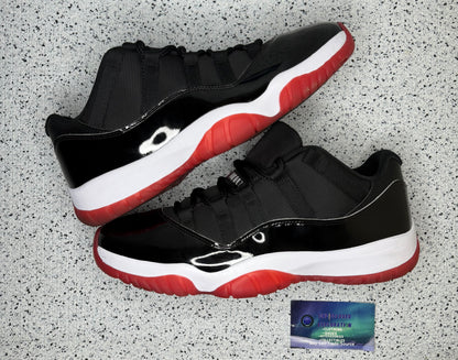 Jordan 11 Low Bred 10.5 Men/12 Women “Preowned”