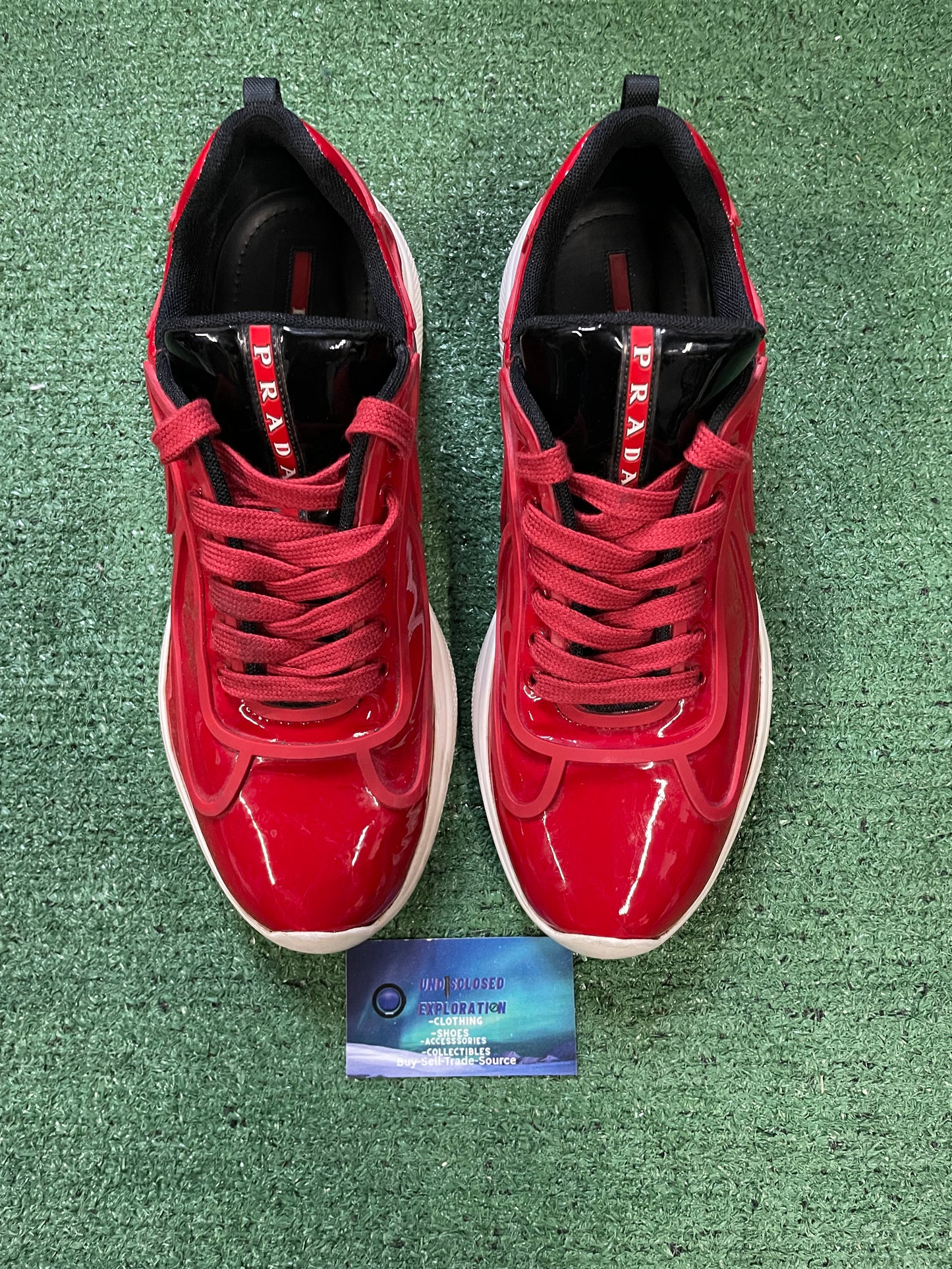 Prada America cup red size 10men/11.5women