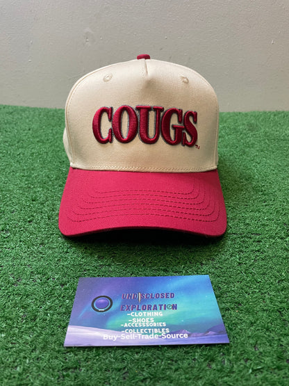 WSU Washington state University Cougs cream and red hat