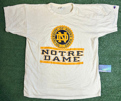 Vintage 1980s university of Notre Dame champion tee