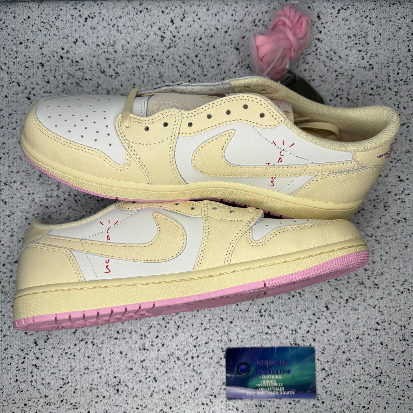 Jordan 1 Low Travis Scott Shy Pink