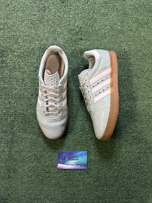 Adidas 350 light sage green and gum size 6.5men/8women