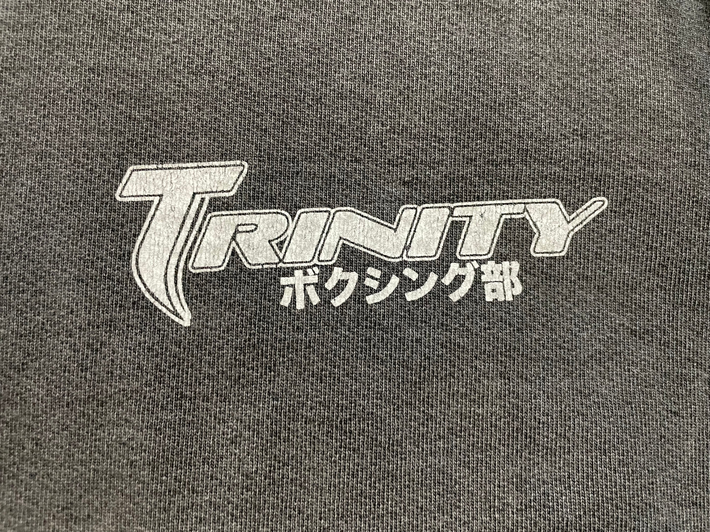 Trinity Mike Tyson grey pullover hoodie