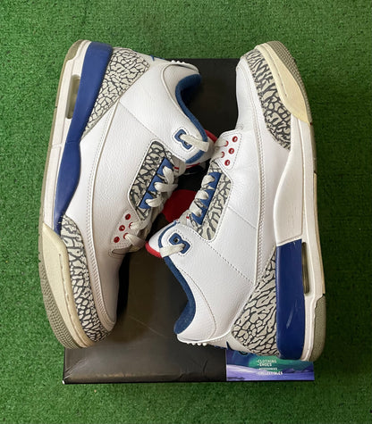 Jordan 3 true blue 2016 size 10.5men/12women
