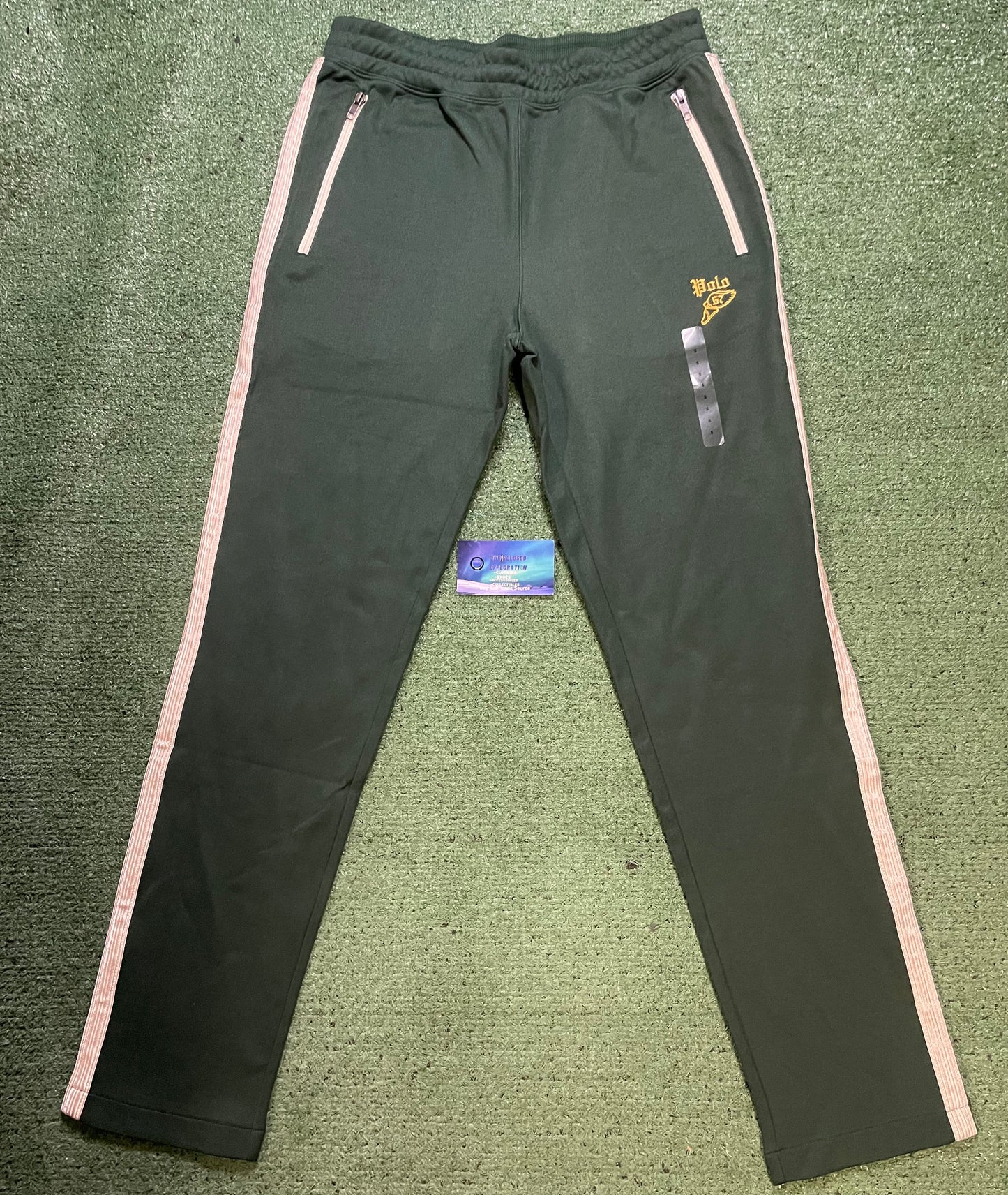 Polo Ralph Lauren green 67 embroidered track pants