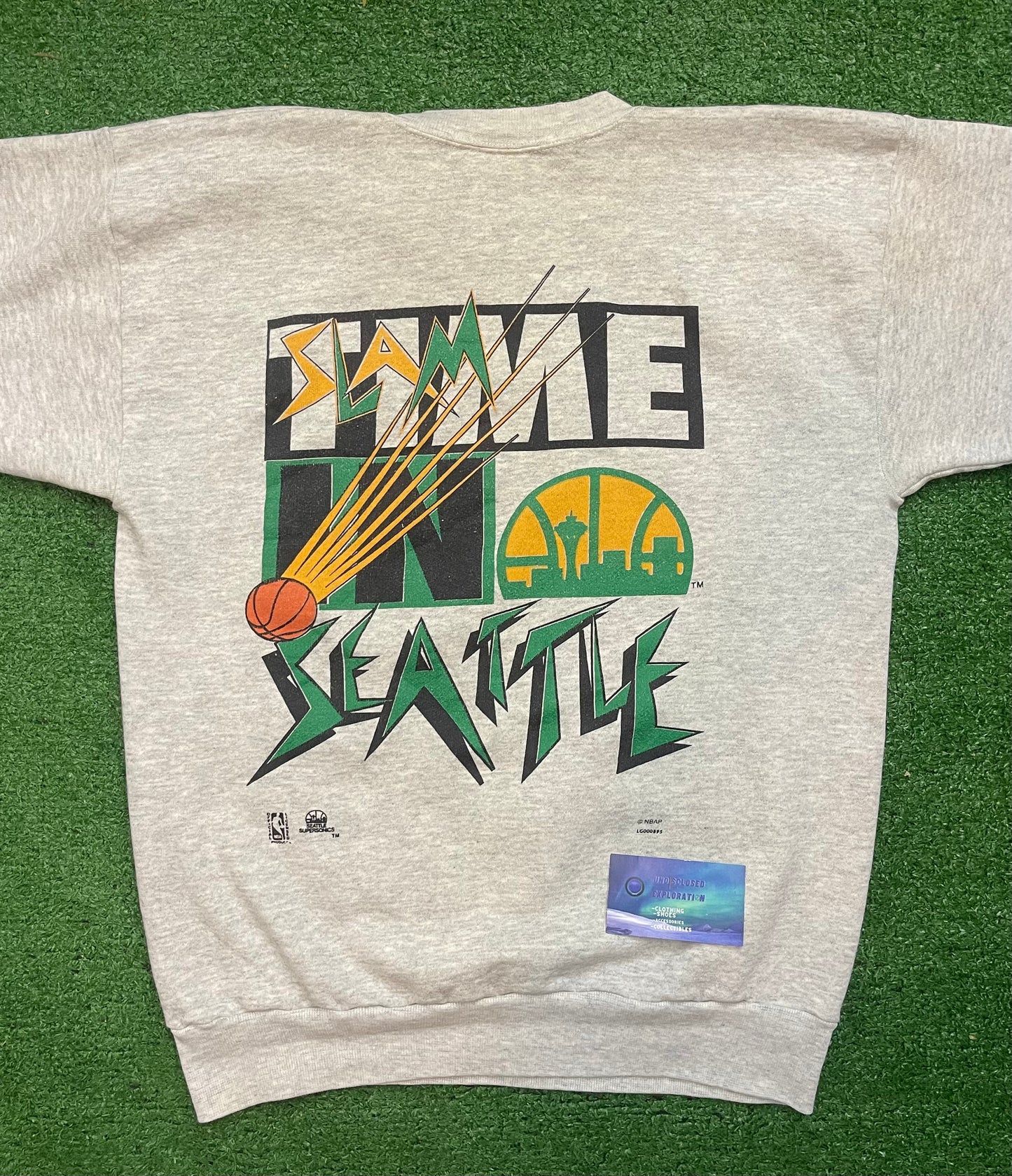 Vintage Seattle SuperSonics Double Side Crewneck