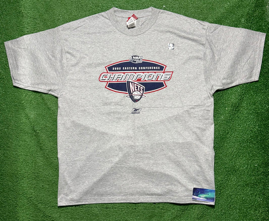 Vintage New Jersey Nets NBA 2002 Eastern Conference Champs Shirt