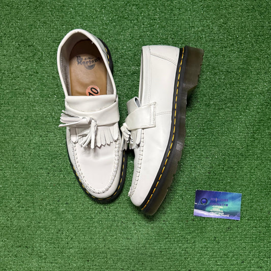 Dr Martens Adrian YS Tassel White 10 Men/11.5 Women “Preowned”