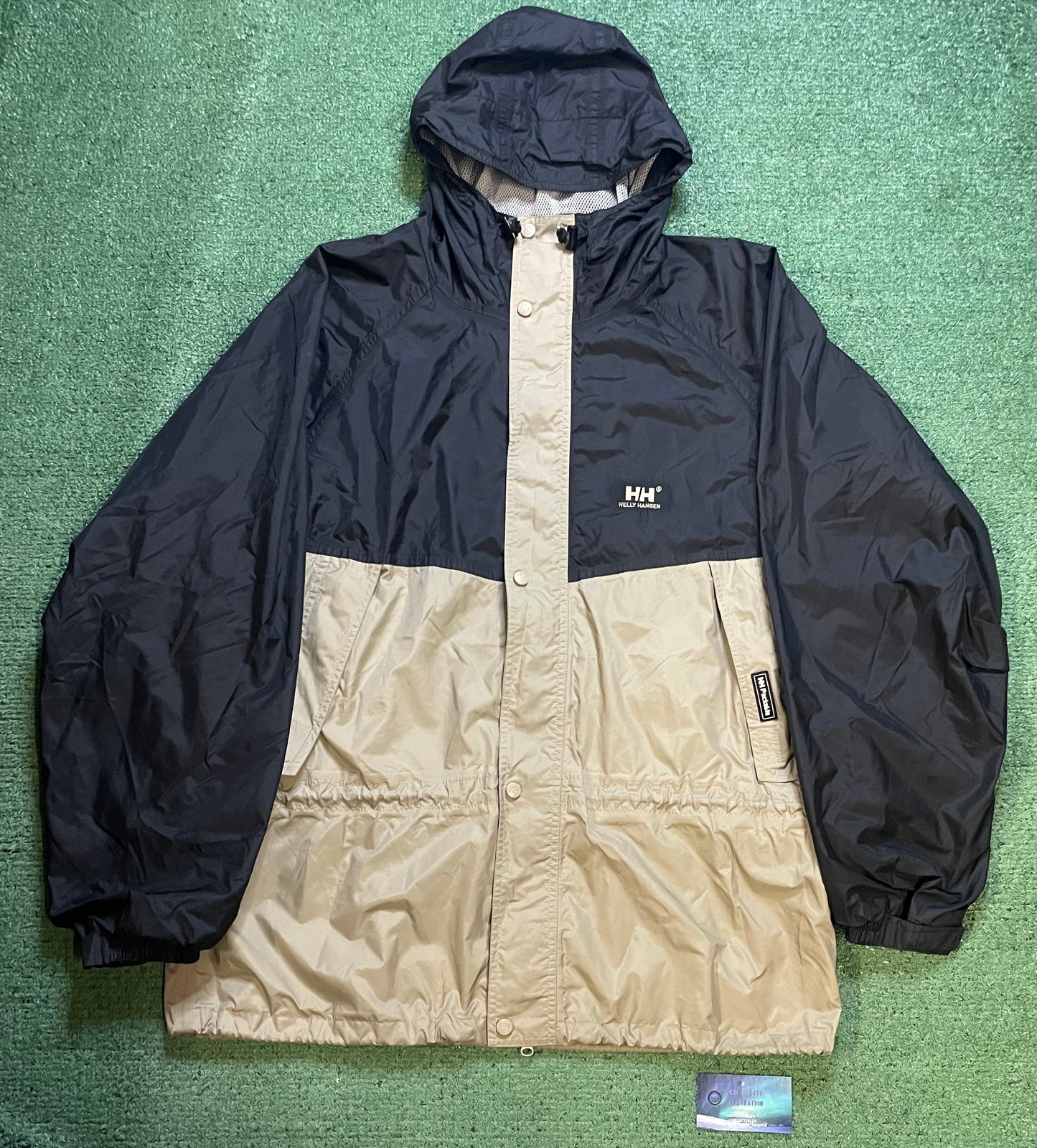 Helly Hansen black beige anorak jacket