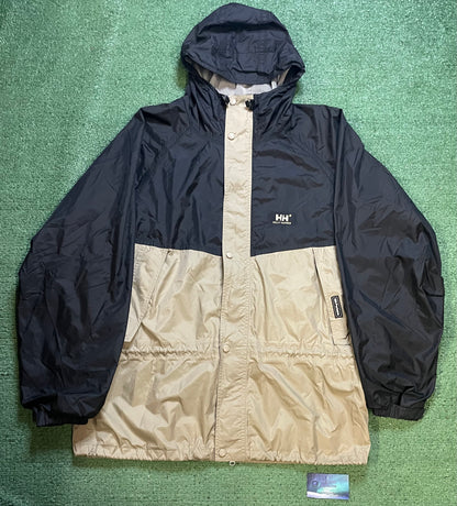 Helly Hansen black beige anorak jacket