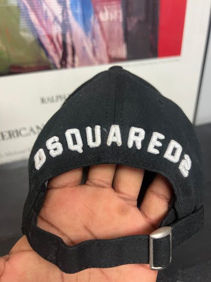 DSQUARED 2 Icon Distressed Black hat