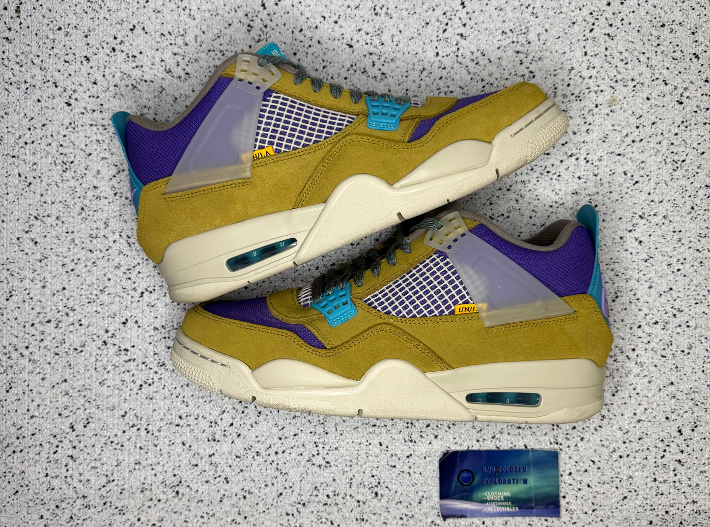 Jordan 4 Union Desert Moss 10 Men/11.5 Women “Preowned”