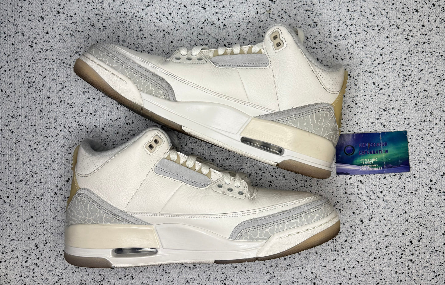 Jordan 3 Craft Ivory 10 Men/11.5 Women “Preowned”