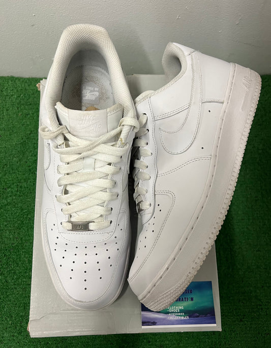 Nike Air Force 1 low ‘07 triple white size 11.5men/13women