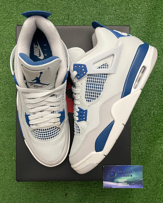 Jordan 4 Military Blue 10.5 Men/12 Women “Preowned”