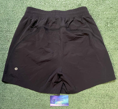 Lululemon black pacer breaker shorts