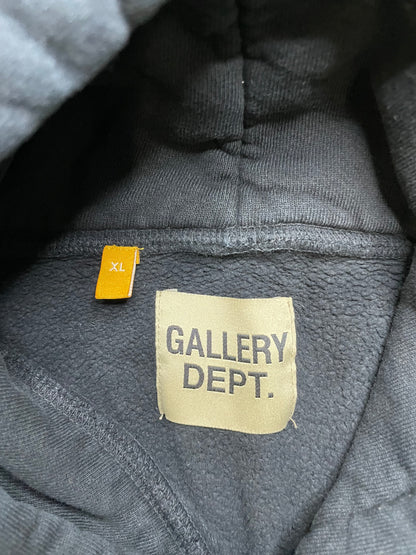 Gallery Dept black flames hoodie