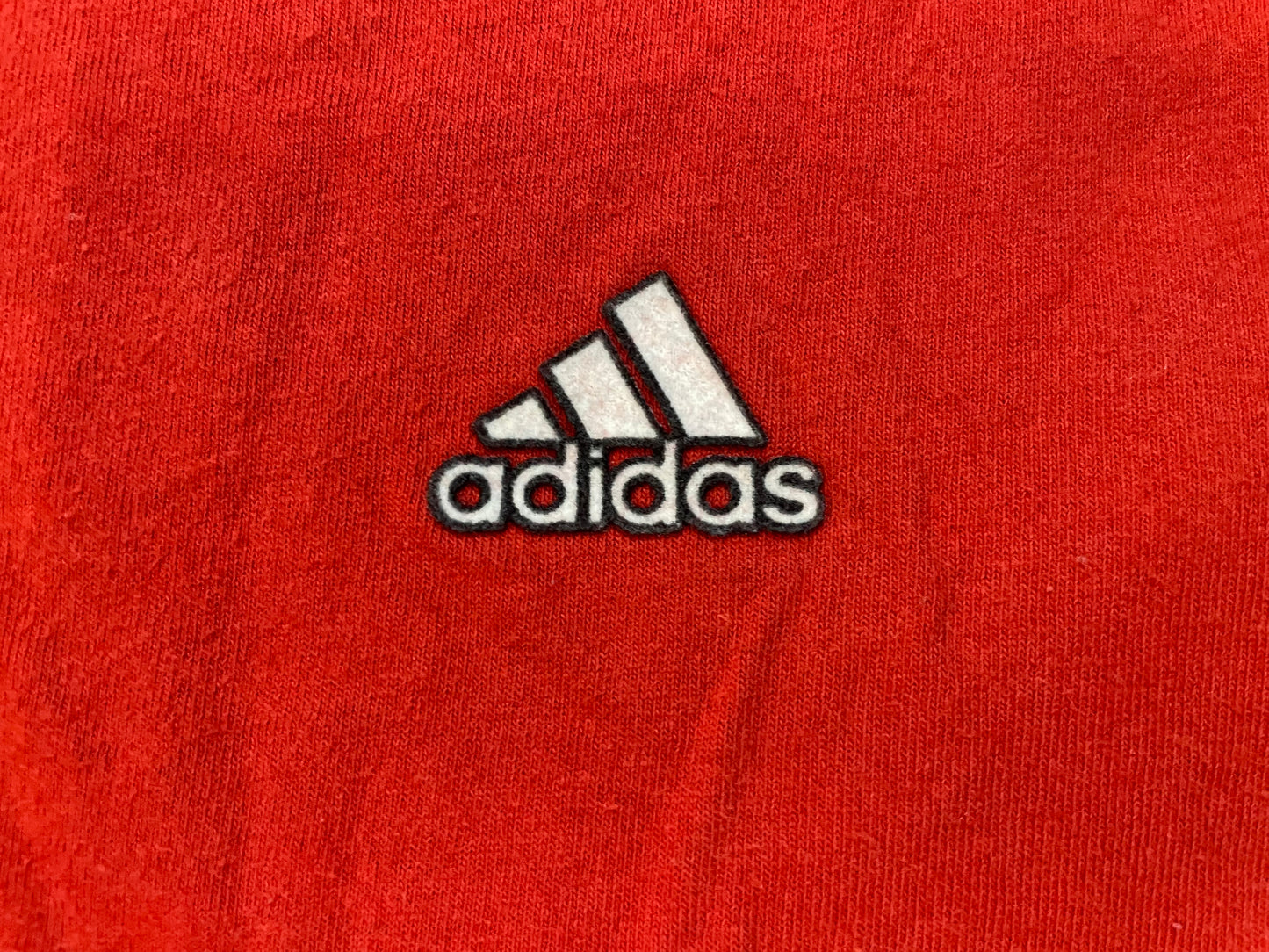 Vintage 1990s Adidas red embroidered tee