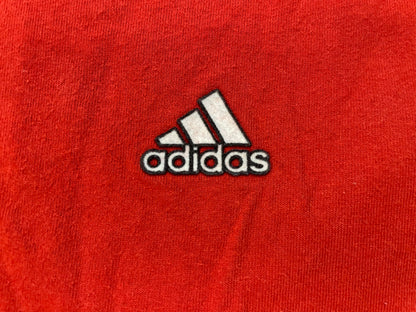 Vintage 1990s Adidas red embroidered tee