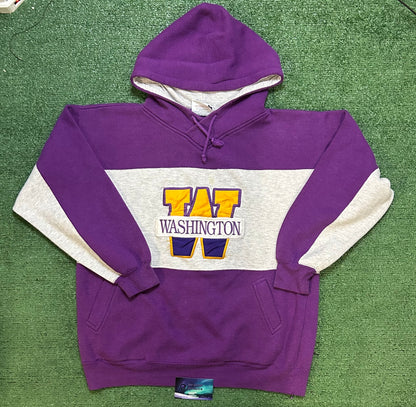 Vintage 1990s UW University of Washington embroidered hoodie