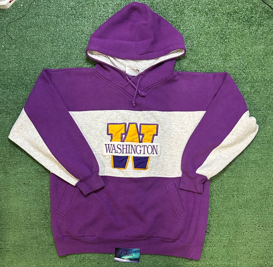 Vintage 1990s UW University of Washington embroidered hoodie