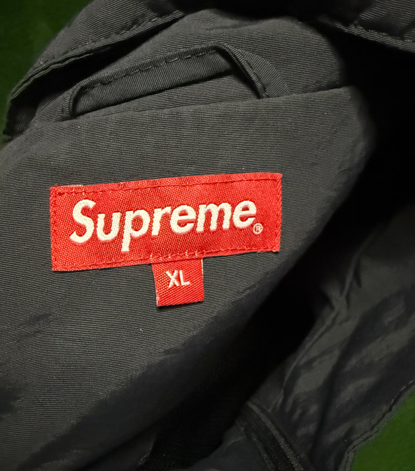 Supreme Cross Paneled Track Jacket Black