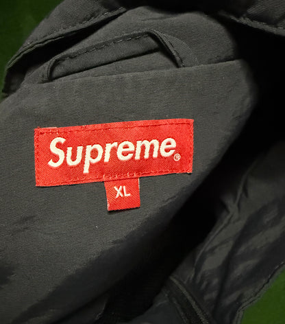 Supreme Cross Paneled Track Jacket Black